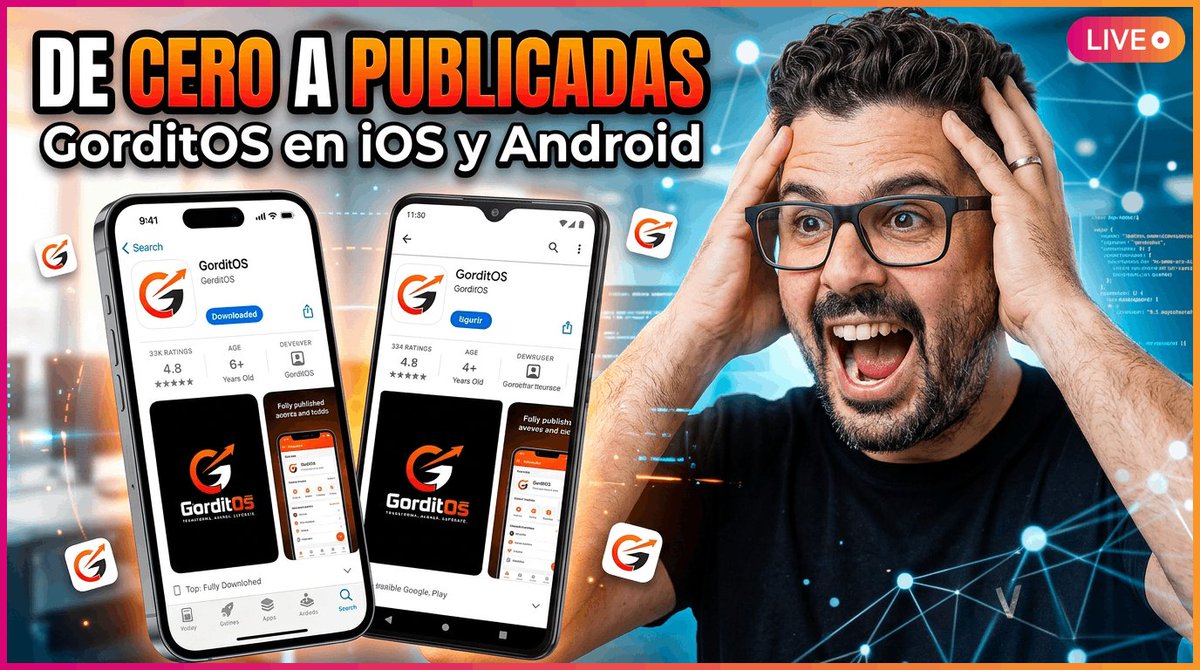 Valen's tweet photo. El miércoles en directo, por la mañana (horario peninsular español) a las 10:00h tenemos una cita para crear una aplicación móvil de cero a publicada.

Mi intención es enseñar como yo lo hago para que todos podáis hacerlo.

Gratis y sin intención de venderos nada.
Link 👇 https://t.co/LNGw2gqX94