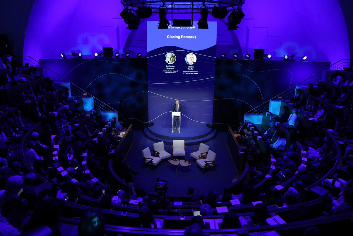 CostasKadis's tweet photo. On World Ocean Day, as we mark one year of the 3rd UN Ocean Conference and the adoption of the #EUOceanPact, I am pleased to join the friends of the ocean at  Neptune Mission Forum. The message is clear: the ocean’s future depends on global cooperation and on expanding our knowledge of the ocean. 🌊
 
Preserving ocean’s health, but also navigating today’s turbulent geopolitical waters, requires science, data, and diplomacy, which is why #OceanEye comes at just the right time. 
 
🌍 The ocean knows no borders—neither should our efforts to save it.