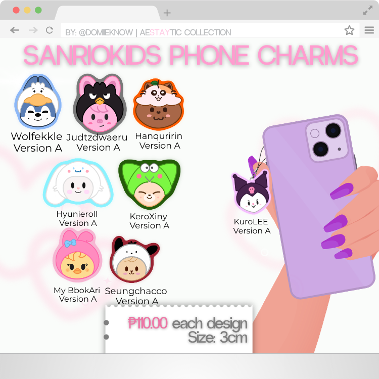 domiieknow's tweet photo. wts lfb skz ph  
♡ new aeSTAYtic collection ♡ 

⤷ form: https://t.co/jTKguKQhLr
- pouch, stickers and Photocard Holder,
- additional items: Keyrings and Phone Charms

t bangchan leeknow changbin hyunjin han felix seungmin jeongin stray kids skzoo sanrio https://t.co/DLJJAeyJTR