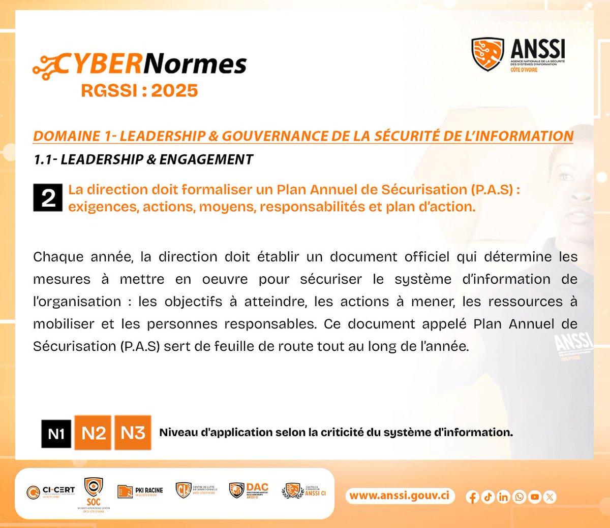 ANSSI_CI's tweet photo. 𝗟𝗮 𝗰𝘆𝗯𝗲𝗿𝘀𝗲́𝗰𝘂𝗿𝗶𝘁𝗲́ 𝗰𝗼𝗺𝗺𝗲𝗻𝗰𝗲 𝗽𝗮𝗿 𝘂𝗻𝗲 𝘃𝗶𝘀𝗶𝗼𝗻
𝗰𝗹𝗮𝗶𝗿𝗲 𝗲𝘁 𝗱𝗲𝘀 𝗮𝗰𝘁𝗶𝗼𝗻𝘀 𝗰𝗼𝗻𝗰𝗿𝗲̀𝘁𝗲𝘀.
https://t.co/KvQrz87eYN https://t.co/xkcOdRQwqk