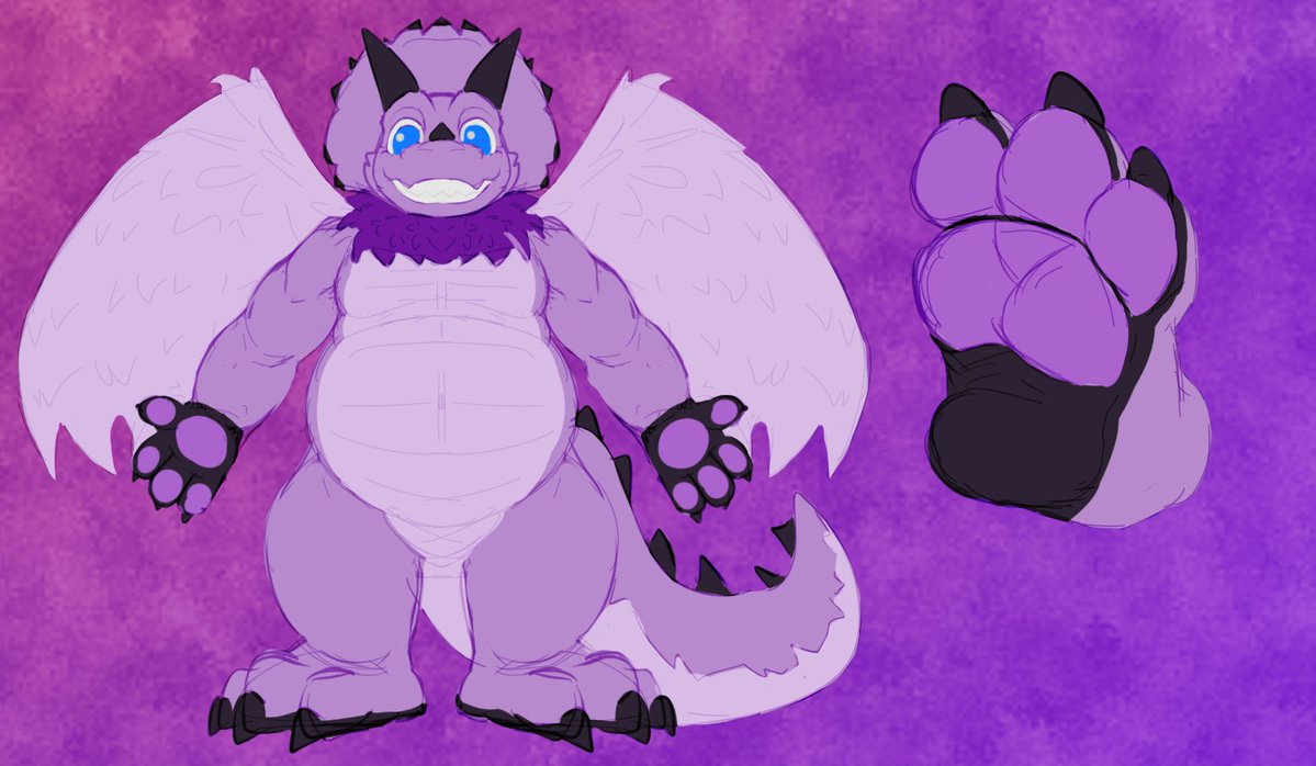 ChompTheDragon's tweet photo. Chomp’s ref

I’m a fluffy Triceratops/Bat Dragon

🎨Nykteros https://t.co/mYvNnzDsk4