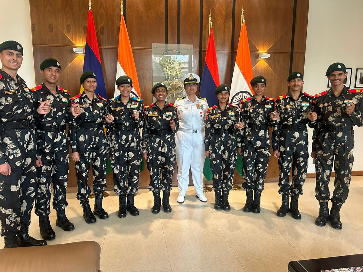 Ko_Champions's tweet photo. NCC Kovai Gp congratulates TA Yadav of Kovai Gp NCC  who was selected for Youth Exchange Programme (YEP) to Mauritius. She represented India as Youth Ambassador. YEP is aimed to promote cultural exchange, diplomacy &amp; International friendship.@HQ_DG_NCC @NCCDte_TNPAN @psgrkcw https://t.co/HFDMUDmOaY