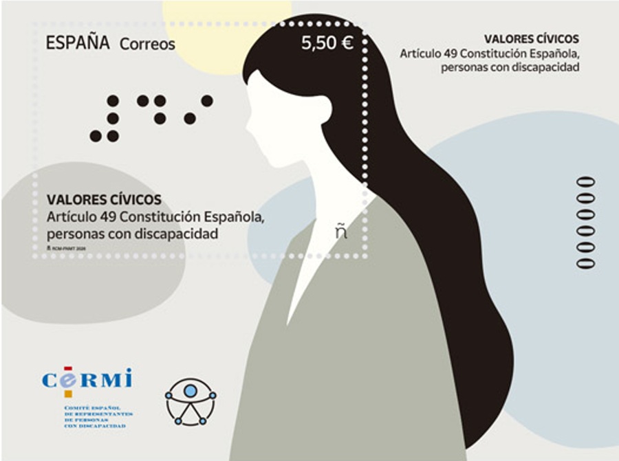 EuropeanECC's tweet photo. El pasado sábado, 6 de junio, @Correos emitió el sello dedicado a "Valores cívicos. Articulo 49 Constitución Española, personas con discapacidad".
Tenéis toda la info en nuestra Web.
https://t.co/R8VihBG6dD https://t.co/QIanI4rTWM