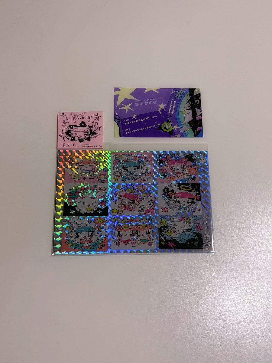 mlq6f's tweet photo. #COMITIA156 でお迎えしたもの⭐️

このギラギラステッカーがどうしても欲しくて！無事に手に入りとても嬉しい🫪💜うるうらキラッキラのお目目が可愛い(T . T)

@batako42 https://t.co/z3CrkLeeTj