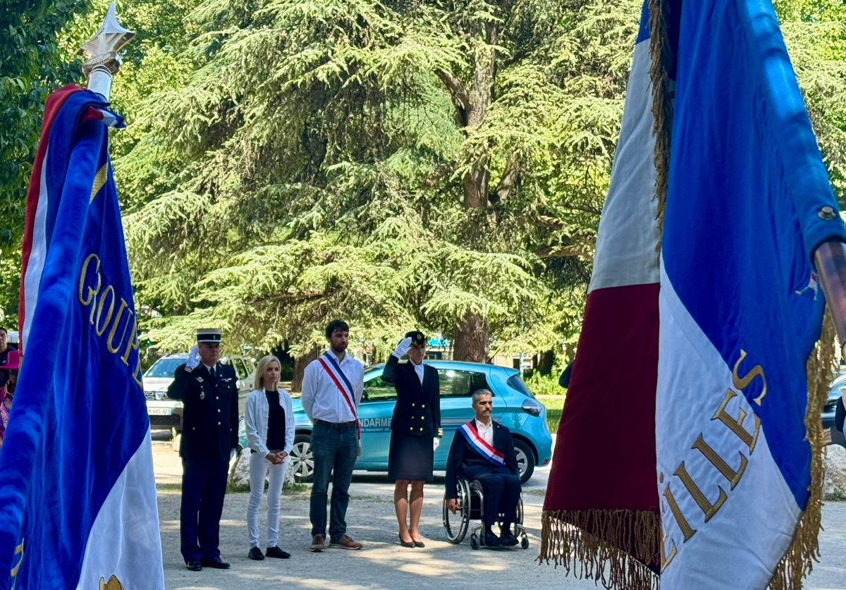 Prefet38's tweet photo. #Cérémonie  🇫🇷 | Sophie Deknuydt, secrétaire générale adjointe de la préfecture de l'#Isère, a présidé aujourd’hui à Grenoble la cérémonie d’hommage aux morts pour la France en Indochine, en présence des élus, des autorités civiles et militaires ainsi que des porte-drapeaux.

🕊️  "Aux familles, aux anciens combattants d’Indochine, aux partisans et supplétifs locaux qui servirent à nos côtés, à leurs descendants où qu’ils vivent aujourd’hui, la République dit sa reconnaissance et son respect."