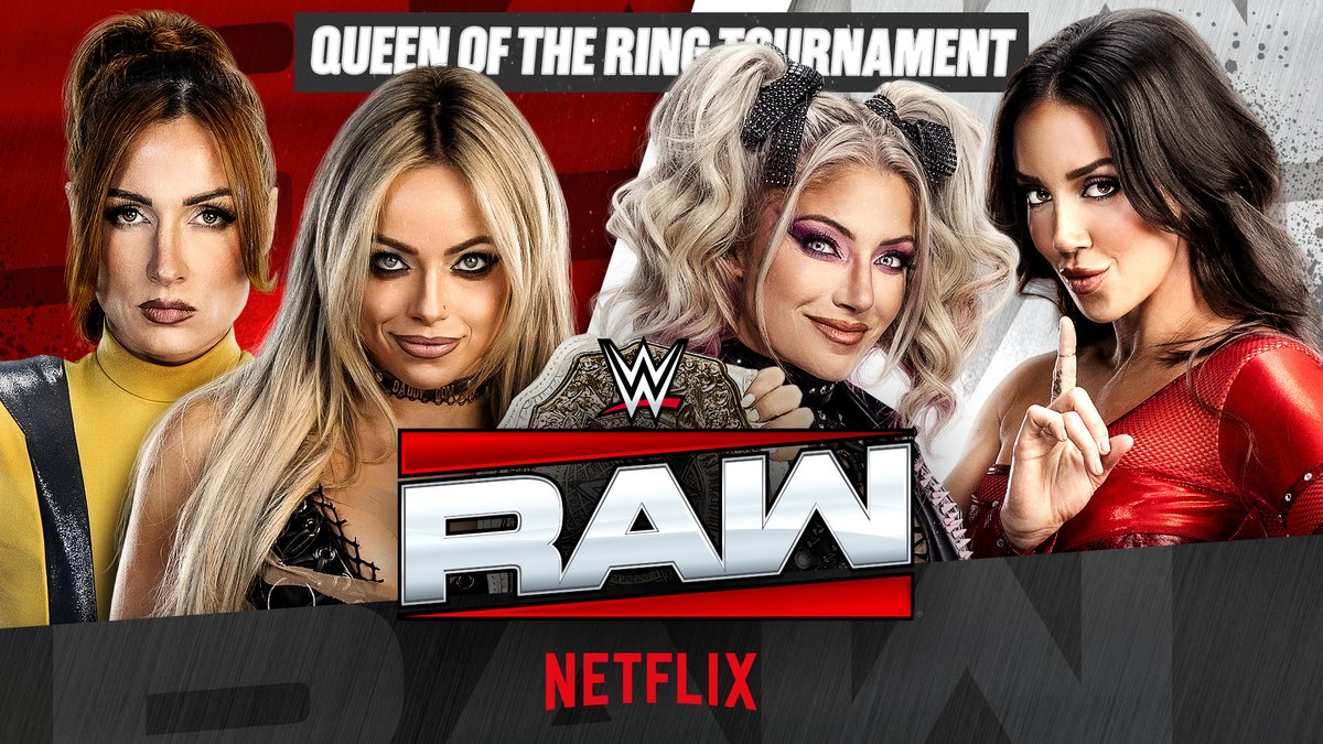 WWEFrance's tweet photo. CE SOIR - #WWERaw à @Accor_Arena Paris ! 

👉 Oba Femi va débuter le show  
👑 Seth Rollins vs. Je’Von Evans vs. Talla Tonga vs. Ricky Saints 
👑 Becky Lynch vs. Liv Morgan vs. Alexa Bliss vs. Chelsea Green

🔥 Pour les Titres IC: 
Penta vs. Rey Mysterio
Sol Ruca vs. Lyra Valkyria

🎟️ https://t.co/6e5VHH3DQK 

@NetflixFR