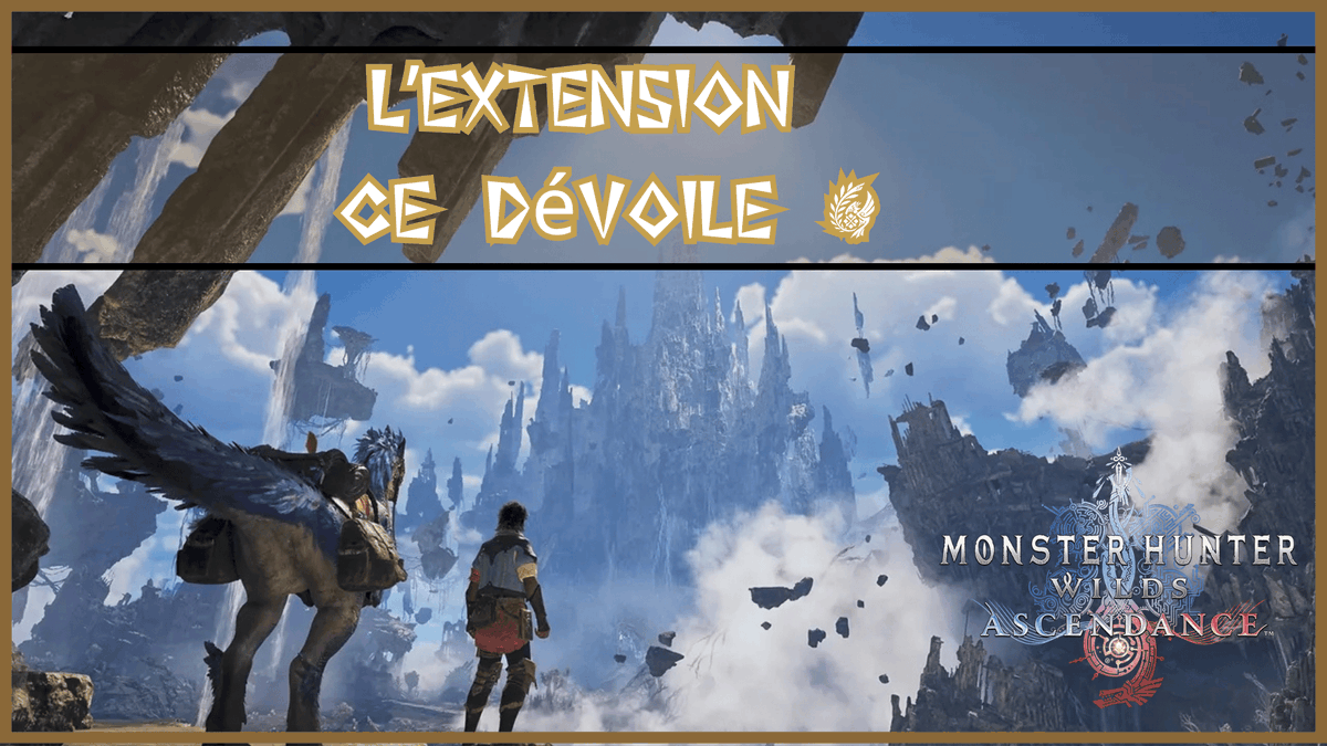 TsubAnime's tweet photo. #MonsterHunterWilds #MHWA #Ascendance @monsterhunter @MH_Officiel_FR @capcom_france 

Le premier trailer pour l'extension MONSTRUEUSE ! de Monster Hunter Wilds ce nommant : Ascendance ! 
J'en ai donc profité pour y réagir et analysé le trailer ! 

Lien en description : https://t.co/6HRCPtxKiX