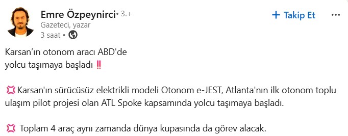 avfuatsengun's tweet photo. Dünya kupasındaki operasyonunu başarıyla tamamlaması çok mühim. Bu her ne kadar Dünya'ya bir tanıtım olsa da, özellikle Amerika'da toplu taşıma/otonom özelinde çok bir rakibi yok ve burası çok büyük bir pazar. #karsn https://t.co/UIQftOp1R0