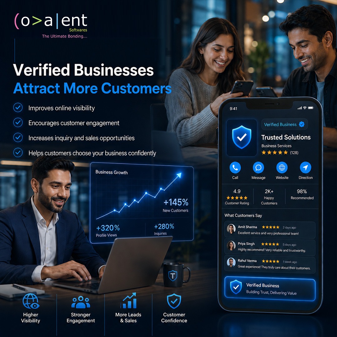 CovalentSoft's tweet photo. ✅ Truecaller Verification

📞 Builds customer trust
🛡 Reduces spam suspicion
⚡ Improves call answer rates
💼 Creates professional brand identity

#TruecallerVerification ✅ #BusinessCommunication 📞 #BrandTrust 💼 #CustomerExperience 📈 #CovalentSoftwares 🚀 https://t.co/D8CQZkkBKe