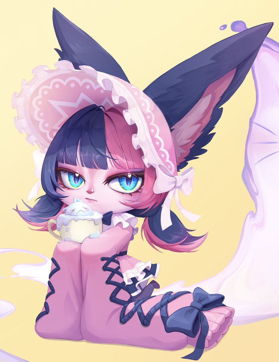 Boraiolet's tweet photo. Cafe Cutie Vex💜 https://t.co/kN3g72xp58