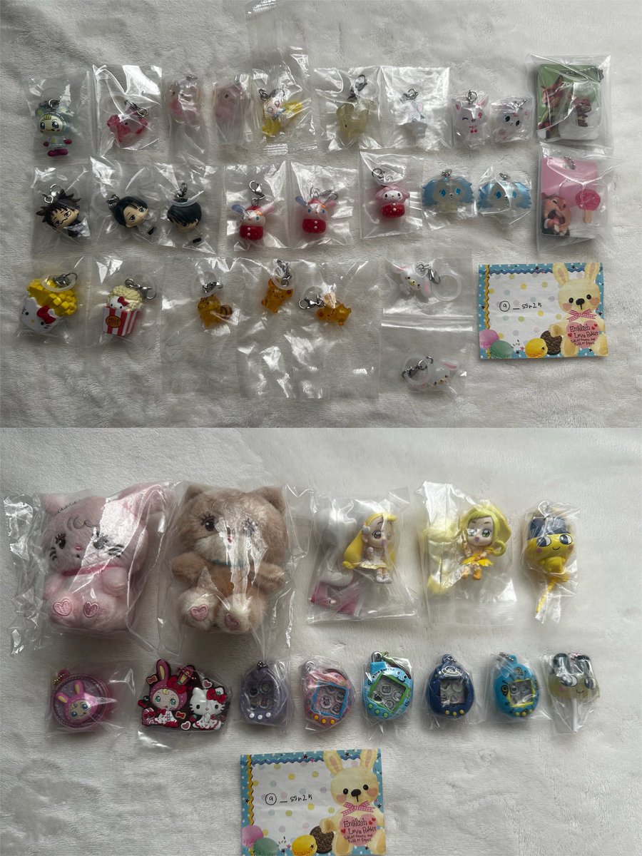 ___ssr25's tweet photo. めじるしアクセサリー ガチャ 交換 買取
サンリオ ナルミヤ mikko おジャ魔女 ディズニー シュガーバニーズ ハム太郎

【譲】1-3枚目(一部開封済み未使用)
【求】4枚目＞買取

ALT有
郵送交換のみ /まとめて優先

🔗 固ツイ 必読 ┊︎ 既読印 有
既読印記載の上リプにてお声がけお待ちしてます🙇‍♀️ https://t.co/ISnjshYKYL