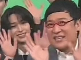 carronnn's tweet photo. 小野さん（高知出身）と山ちゃん（よさこい宣伝部長）の夢の共演

小野さんこれからもがんばりよ！
応援しゆうきね🫶🏻

#日プ新世界 #KO1KEYZ_DayDay https://t.co/IFJDQIndER