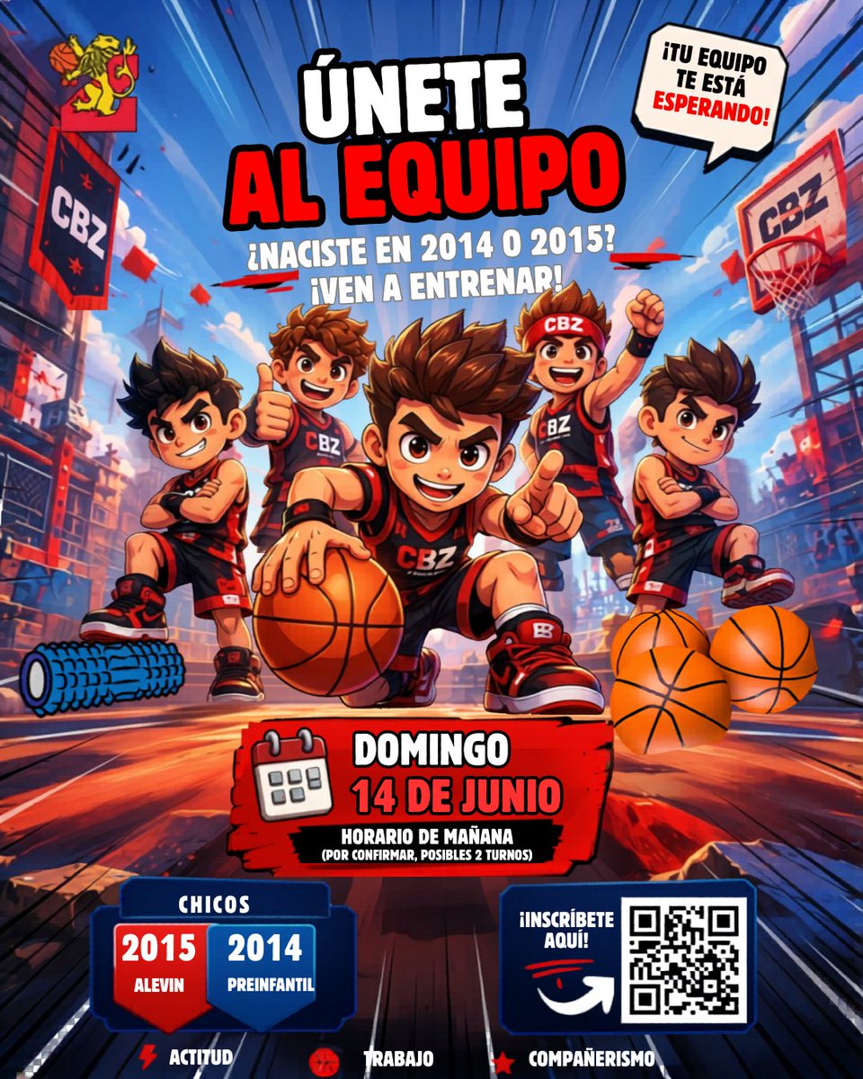 cbzaragoza's tweet photo. ¿Naciste en 2014 o 2015?
Esta es tu oportunidad de formar parte del CBZ.
Puertas abiertas este domingo 14. ¡Ven a probar! 
https://t.co/Sv5Fr2clH0 https://t.co/aligp0Lzt3