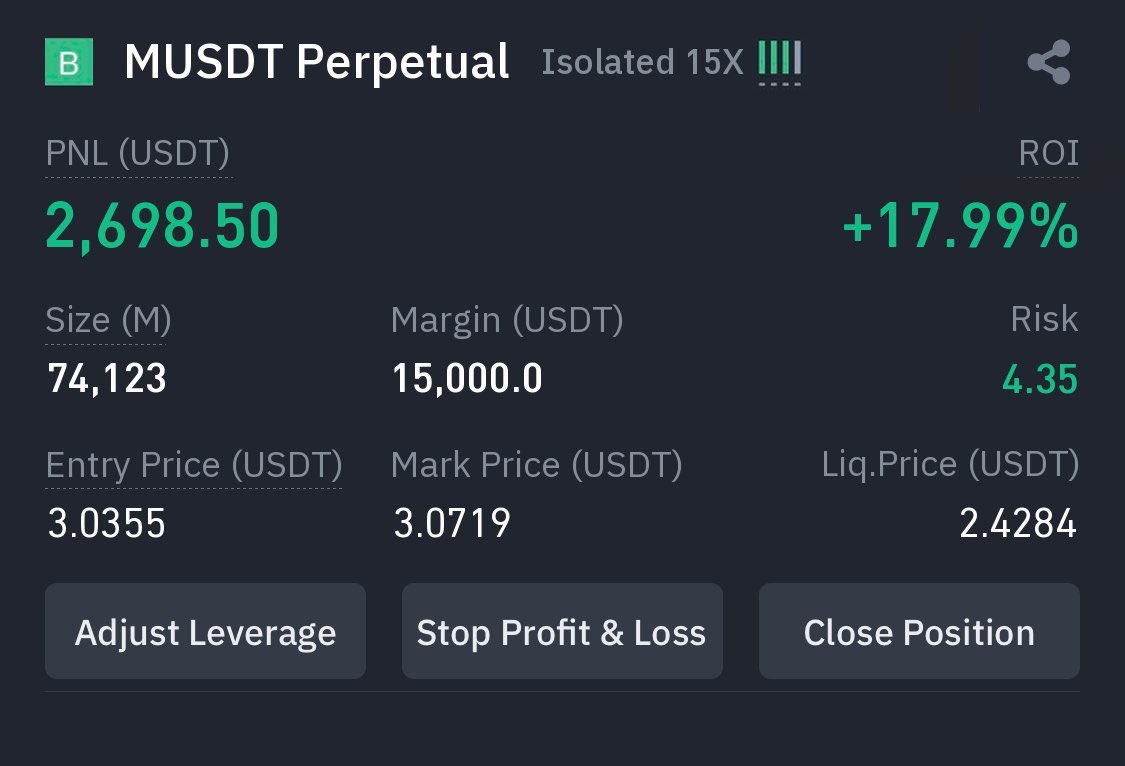 Neverhadshit's tweet photo. $M/USDT Take-Profit target 1 ✅
Profit: 17.9943% 📈
Period: 29 min ⏰
Join https://t.co/8WL0Pmn9EO https://t.co/RAyJuOwznw