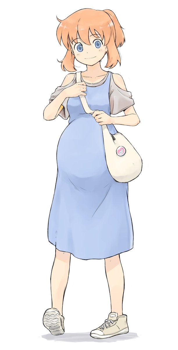 yousyun's tweet photo. お題箱から〜生徒たちの学生服もいいですけど、普段使いのマタニティファッションとかも見たいです。にお答え！ https://t.co/sKOLtqiDwK