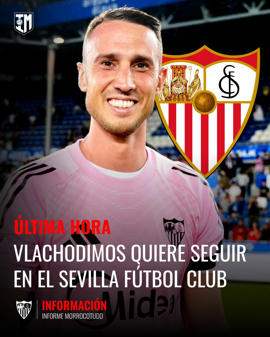 infomorrocotudo's tweet photo. 🔴‼️ Vlachodimos quiere seguir en el #SevillaFC.

🧤 El meta griego está feliz en el club y ya ha transmitido su intención de continuar.

🤔 ¿Te gustaría su continuidad? ¿Crees que hay opciones? https://t.co/mCGqIVyDoU