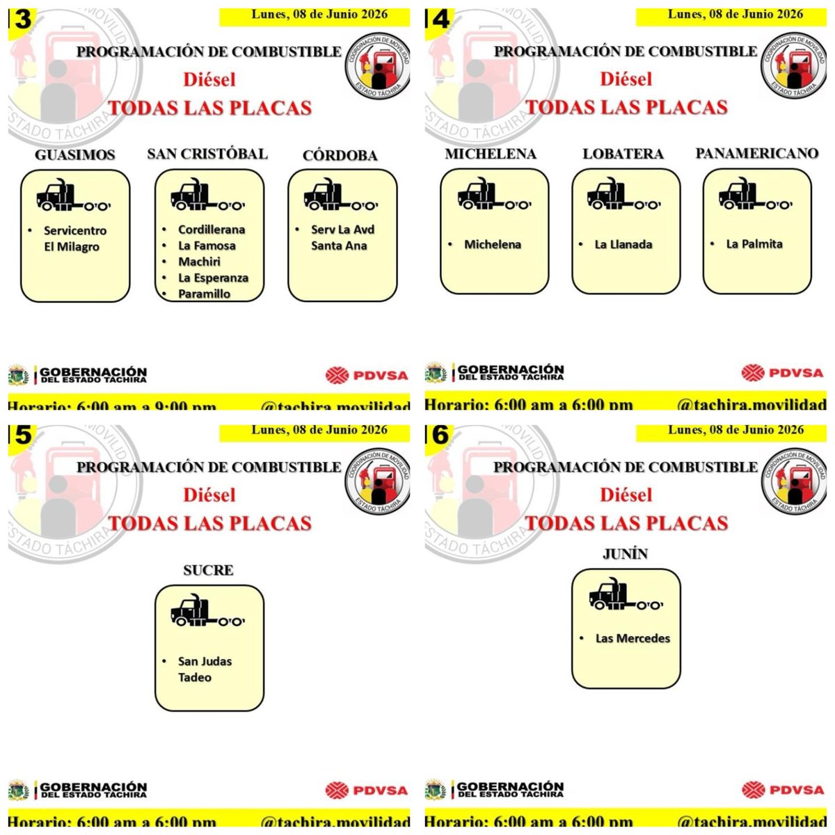 serviciosreport's tweet photo. Surtido de combustible para hoy 8 de junio https://t.co/fZwk8xy7AT