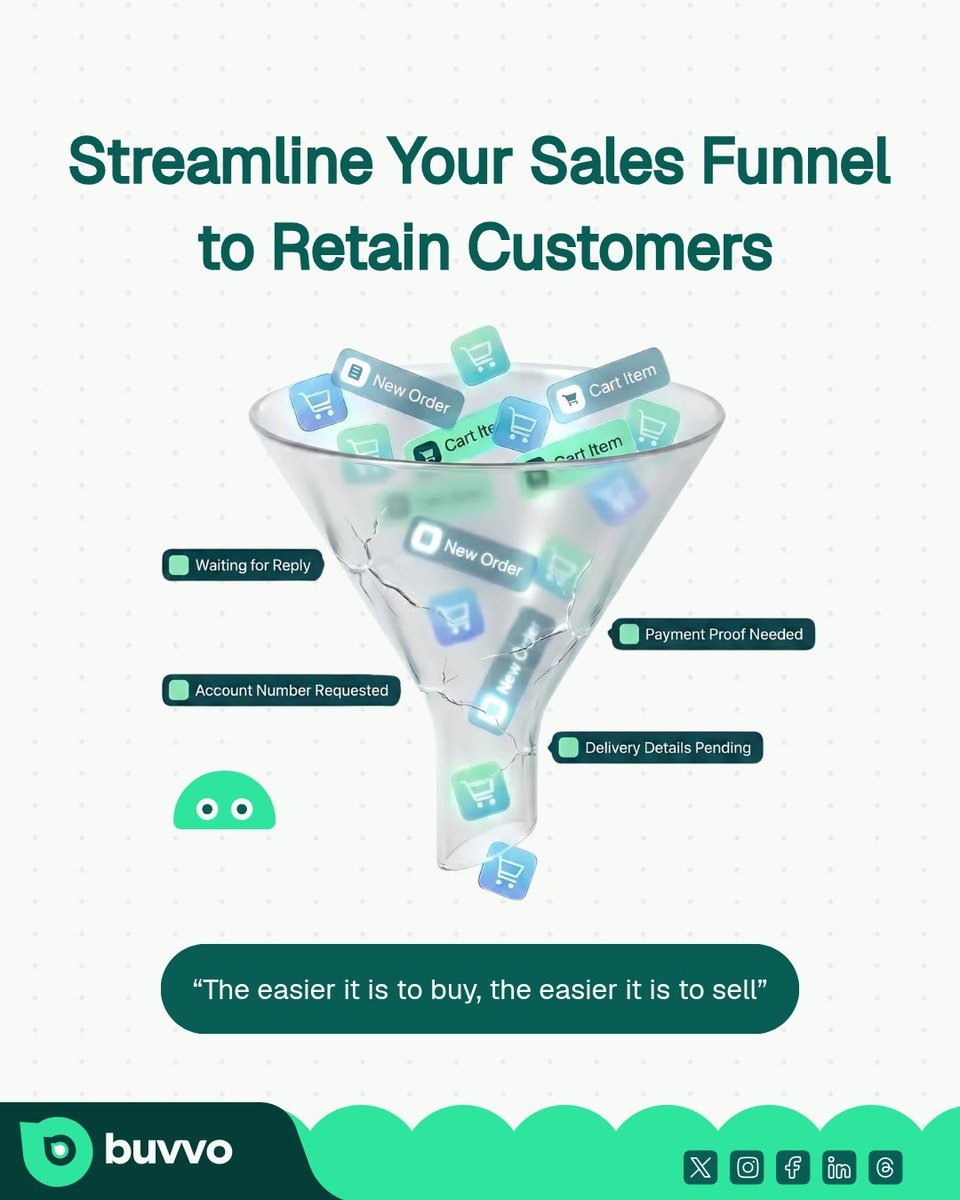 Buvvoapp's tweet photo. You might not be losing sales because of your prices.

You might be losing them because buying from you feels like work.
"How much?"
"Please send proof."
"What's your address?"

Every extra step creates friction. The easier it is to buy, the easier it is to sell. https://t.co/4W52WuORS0