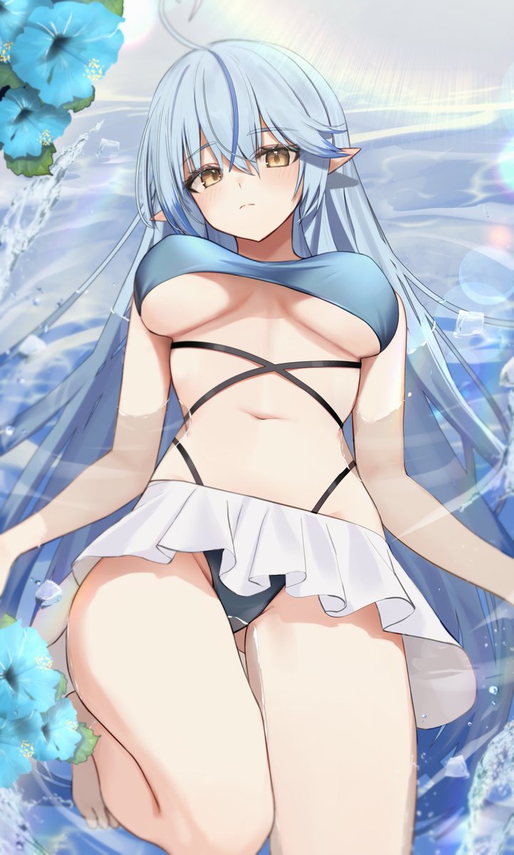 thomas888000's tweet photo. 「冷やし水着ラミィ」
 #らみあーと https://t.co/snwfedzljT