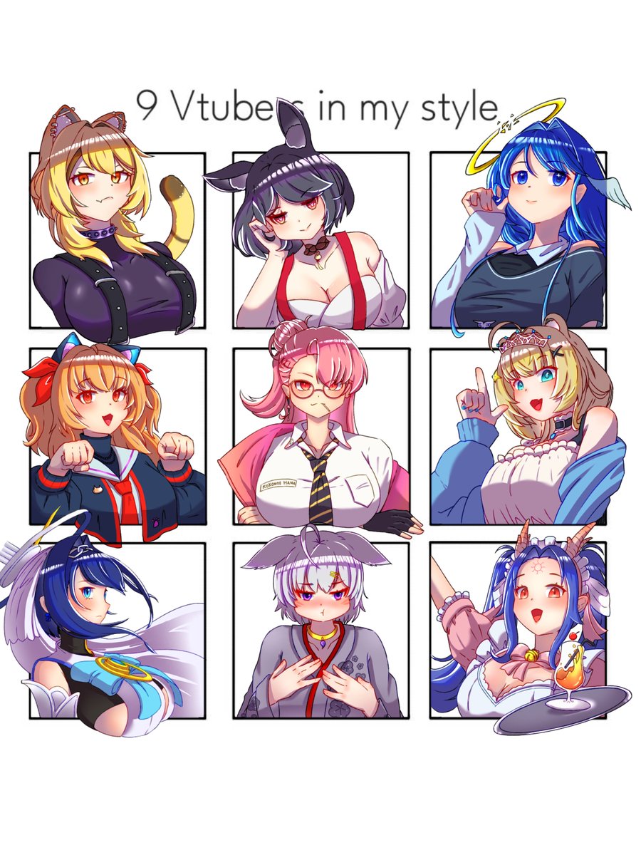 O_ryuu30's tweet photo. The 1st batch of "Vtubers in my style" finished! I'm gonna make a 2nd batch cause there's more Vtubers! β½β½ΰ¬( Λα΅Λ )ΰ¬βΎβΎ
Thank you! Hope you like it β¨
#varallukis #LIAgallery #maduesthic #NamiKayllust #KoHaArt #Cappiece #kronillust #Flipsillust #Paintedsnake https://t.co/XLY1FUXkzA