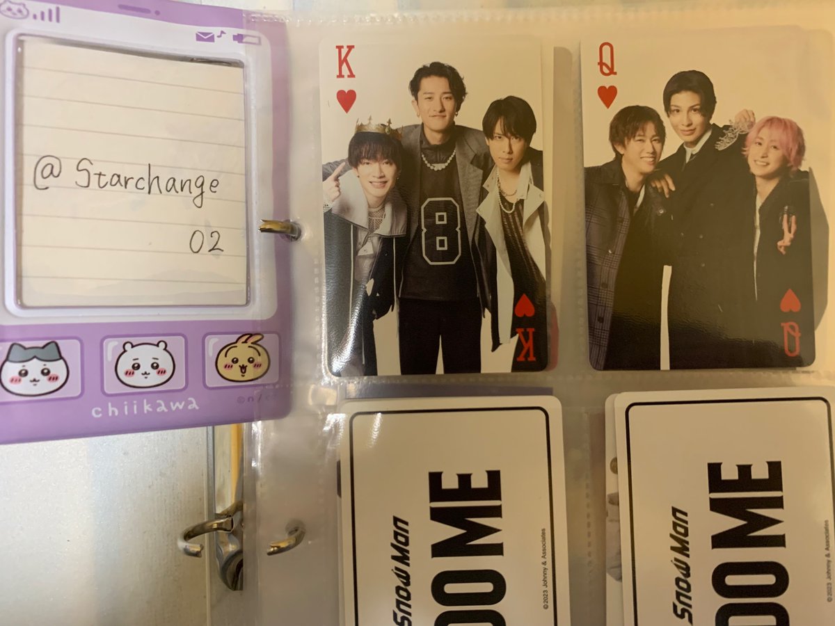 Starchange02's tweet photo. 〈譲〉SnowMan「iDO ME」特典トランプ（バラ）
　　　岩・深・舘・渡・阿・目・ラウ・佐久・ユニット

〈求〉向井康二関連何でも or サイト内募集品（自己紹介欄参照） https://t.co/sTaGgFQmDz