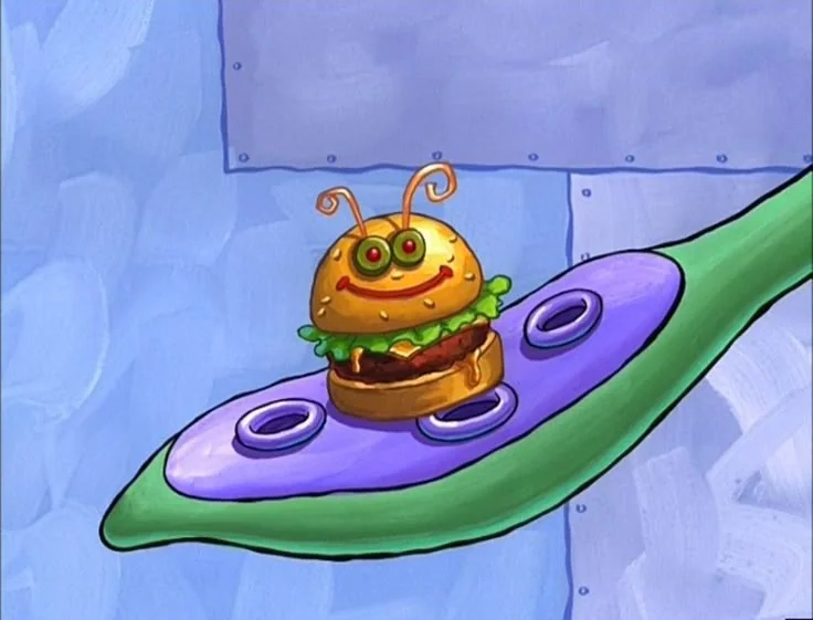 SussedSponge's tweet photo. if i were a krabby patty i'd be this one. so joyful https://t.co/uke8UBZ1NO