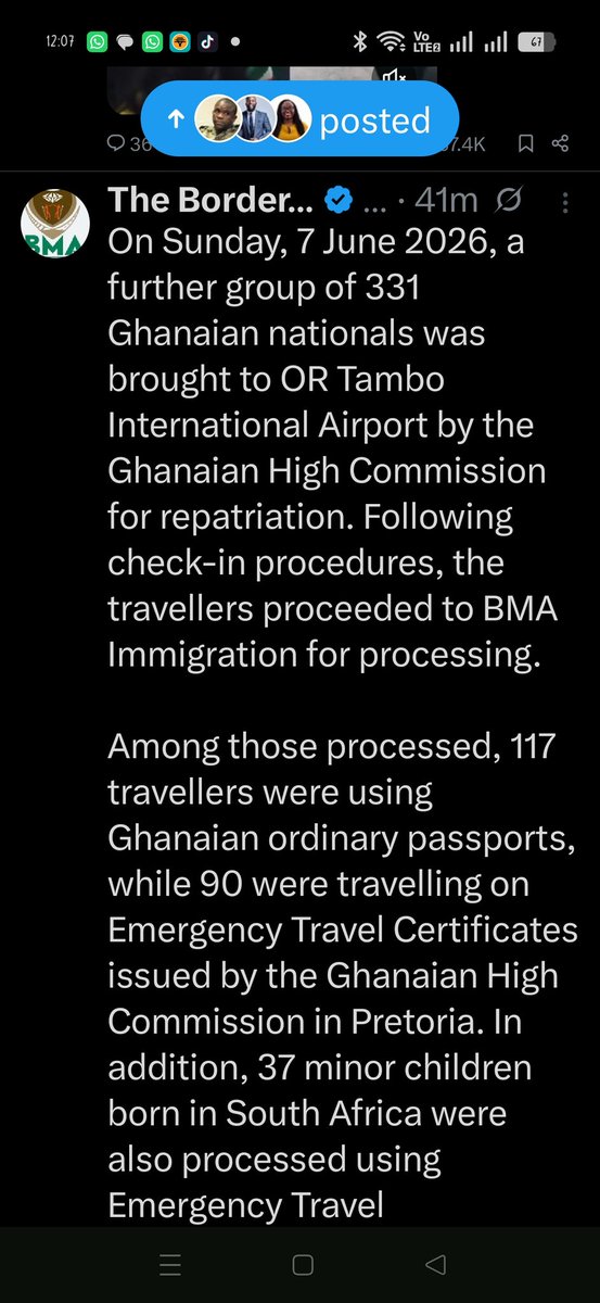 BHERE41's tweet photo. @Benzeerex3 @Am2Max2 @madcLaim_ @tv3_ghana I knew u are idiot slave who lack information... Do the same, provide your evidence of illegal South African in America. Remember you steal SA iD 🪪 THEN illegally go overseas in pretence of being south Africans with fake passport, U don't know law, hence u see nothing wrong 🤦🤝 https://t.co/a2QrHFXFLJ