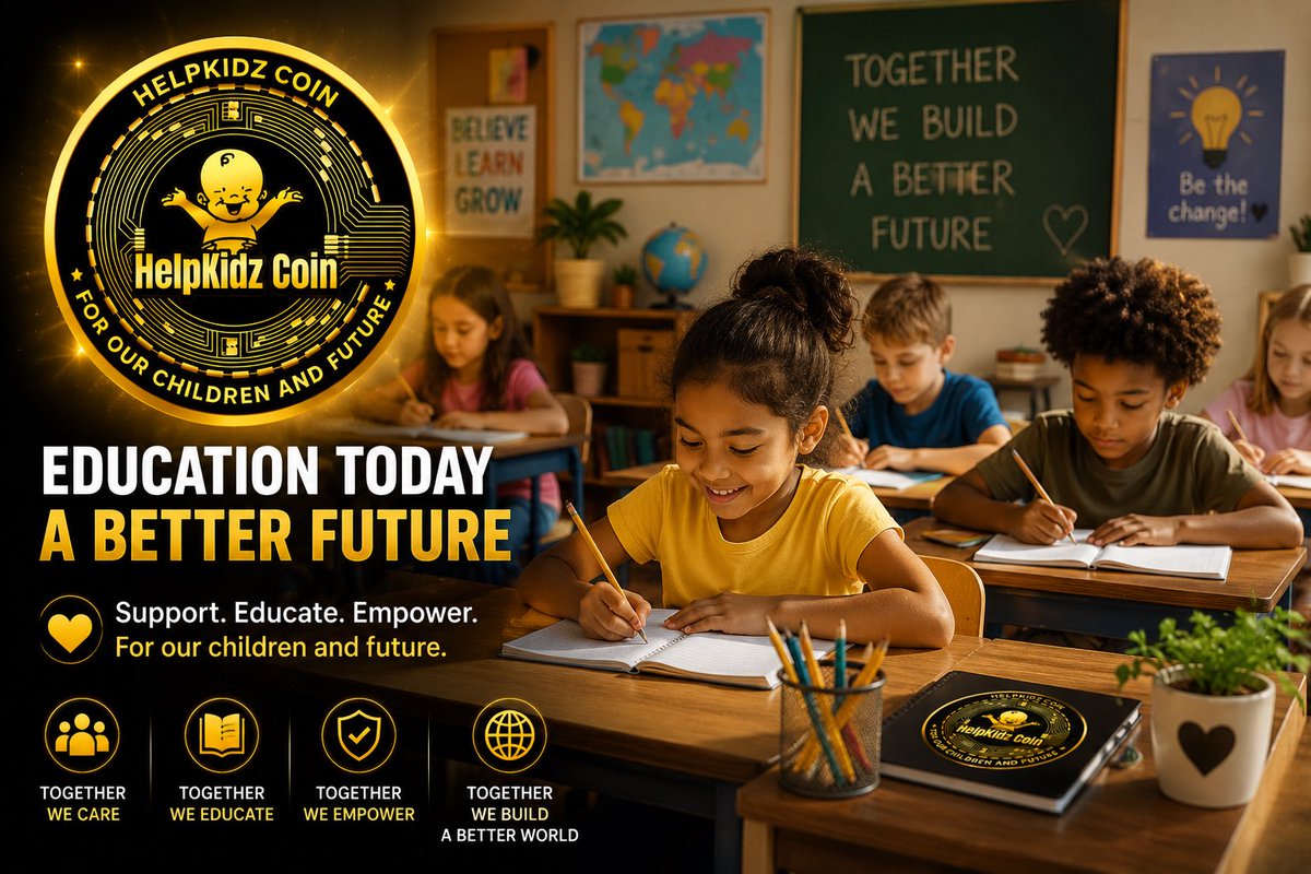 HelpkidzCoin's tweet photo. ๐ Education today. A better future tomorrow. ๐
Every child deserves the opportunity to learn, grow and dream big.
Together we care.
Together we build.
Together we create a brighter future. ๐โจ
#HKC #HelpKidzCoin #Education #Future #BSC #CryptoCommunity #ForOurChildren https://t.co/sPwy8uyMM7