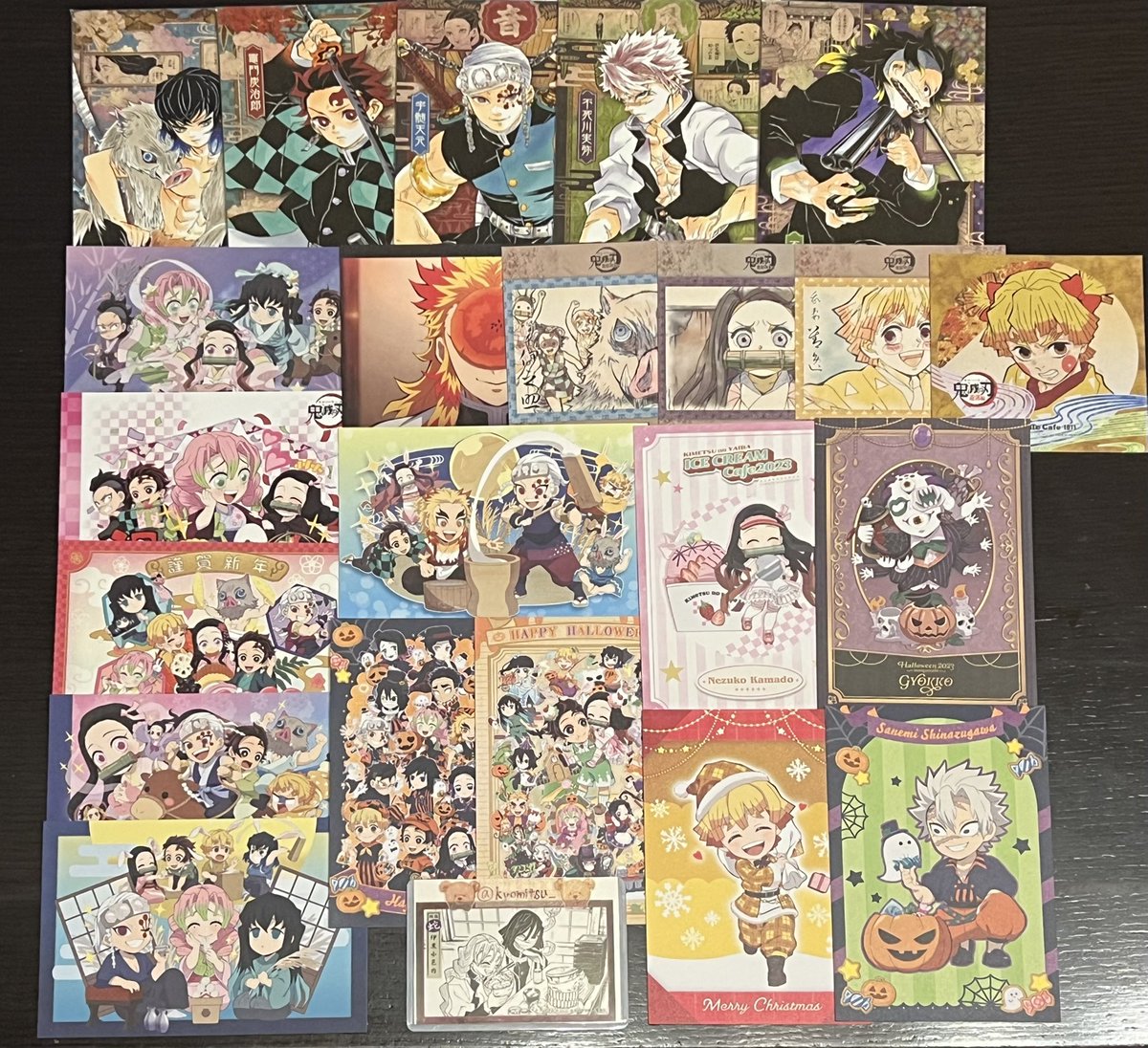 kyomitsu_'s tweet photo. 【交換】鬼滅の刃 バースデー ポスカ 

譲） 写真1、2

求） 3枚目

おすそ分けポスカなどもございます。
ご希望の方おられましたらお声がけください。
整理していて所持していなかったことに気付き…💦
揃えたい為募集出させていただきました。
よろしくお願いいたします🙇‍♀️ https://t.co/ShcpUjmCrD