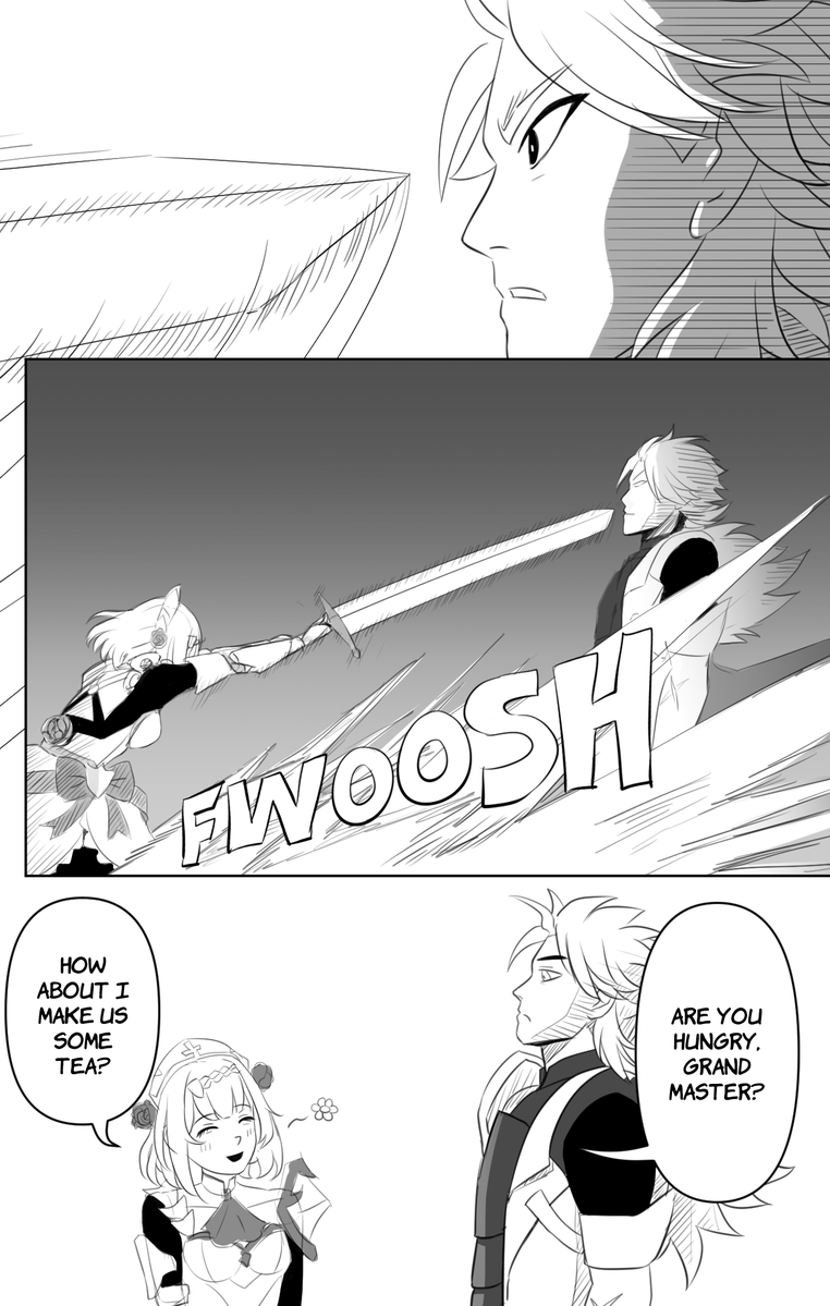 obsidian_dread's tweet photo. One Punch Maid: Noelle vs Varka (2/2) https://t.co/c5O4pnxfXO