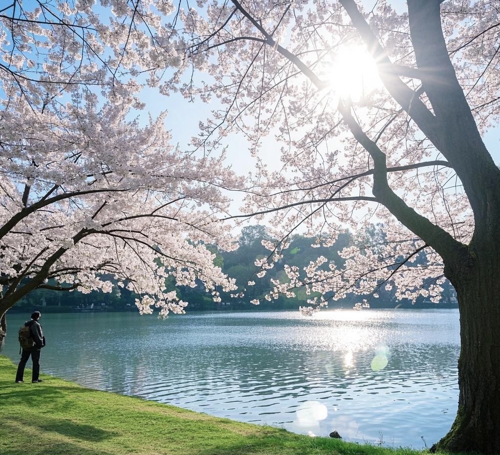 klaptask's tweet photo. Fresh cherry blossoms and warm sunshine—spring’s here and it’s the perfect day for a walk outside! https://t.co/7zgkgiLZIk