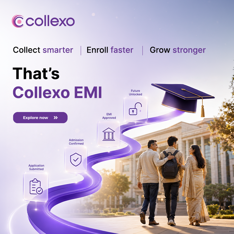 collexoind's tweet photo. When students get flexibility, institutions get stability. Collexo EMI makes it possible, offering easy payment options to students while ensuring your institution receives 100% of the fee from day one. Discover more here: https://t.co/xGkqAxSmsG 🚀 https://t.co/JKey7Cw5nu
