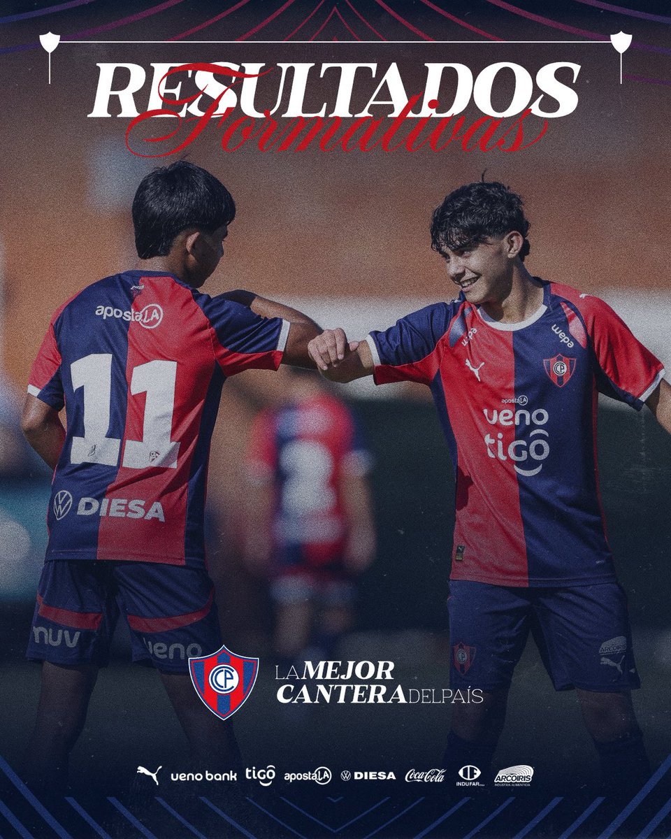 CanteraCCP's tweet photo. #FormativasCCP 🔵🔴

Resultados de Cerro Porteño 🆚 Guaraní, por la Fecha 15 del Torneo Anual @FormativasAPF 2026 🌪️⚽

#LaMejorCanteraDelPaís 💎 https://t.co/JwQRgoXcEe