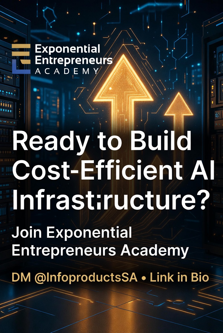 InfoproductsSA's tweet photo. Ready to Build Cost-Efficient AI Infrastructure?

Join Exponential Entrepreneurs Academy for frameworks, tools &amp; community to scale exponentially.

or link in bio DM@InfoproductsSA
Think Exponentially | South Africa Focused https://t.co/ZYWlMRP3e5