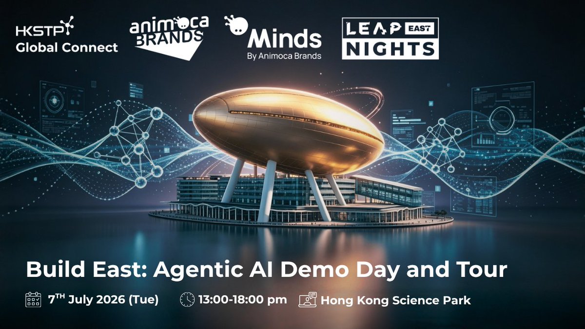 animocabrands's tweet photo. We and Hong Kong Science and Technology Parks Corporation (HKSTP) today announced Build East, a premier demo day that will be co-hosted on 7 July 2026 to showcase local talent focused on agentic AI. The initiative will see eight standout Hong Kong-based teams pitch their projects for potential access to the Minds Investment Programme.

The Minds Investment Programme was created to support early-stage builders integrating @hellominds_ as their core product layer, with capital investment from an aggregate pool of up to US$10M.

Read the full announcement: https://t.co/dMnrVumrCX