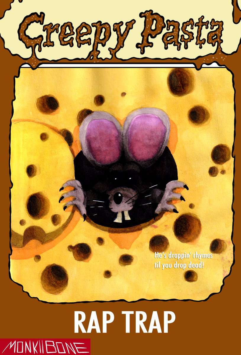 MonkiiBone's tweet photo. creepypasta goosebumps cover series

back in middle school I used to be so scared of incognito hazards, so I was absolutely terrified of this shitass pasta, and just would never say the name "rap rat". I will say that I DO find the actual VHS tape gross and upsetting in general. https://t.co/tOZvptdL4V