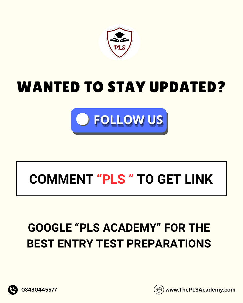 paklearningspot's tweet photo. π NUST Entry Test
ππ¨π¬π ππ¦π©π¨π«πππ§π ππ¨π©π’ππ¬
π https://t.co/MRcVpblgne
#NUST #NUSTEntryTest #NET #EngineeringStudents #CSStudents #EntryTestPreparation #PLSAcademy #NUST2026 #ECAT #FASTUniversity https://t.co/9kPWbe4zpz
