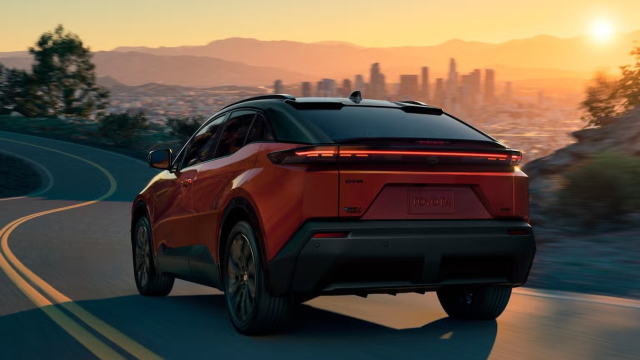 DrivingMindset's tweet photo. If you still think the #Toyota C-HR is just another quirky, slow-moving commuter crossover, it’s time to seriously recalibrate your expectations. For 2026, Toyota has transformed the C-HR into a fully electric, sleeper-status hot hatch. #ToyotaEmployee https://t.co/KEryVgNcAR https://t.co/jiQnpoVKL1