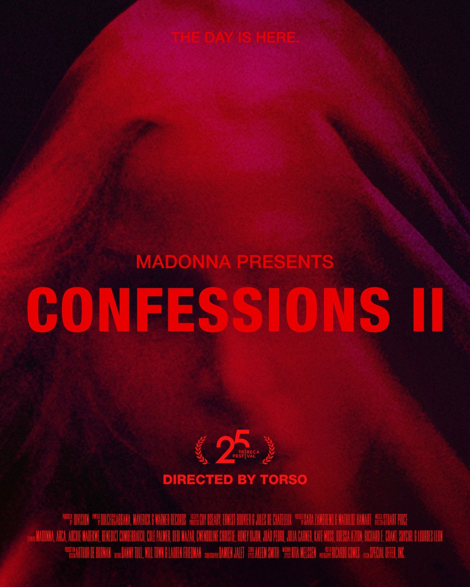 DrownedMadonna's tweet photo. Are you ready? Madonna's Confessions II Film is out today, in 4 hours. Watch the premiere on @YouTube at 11am EST. https://t.co/HiUQf9ApU5 https://t.co/77kQQpVkcS