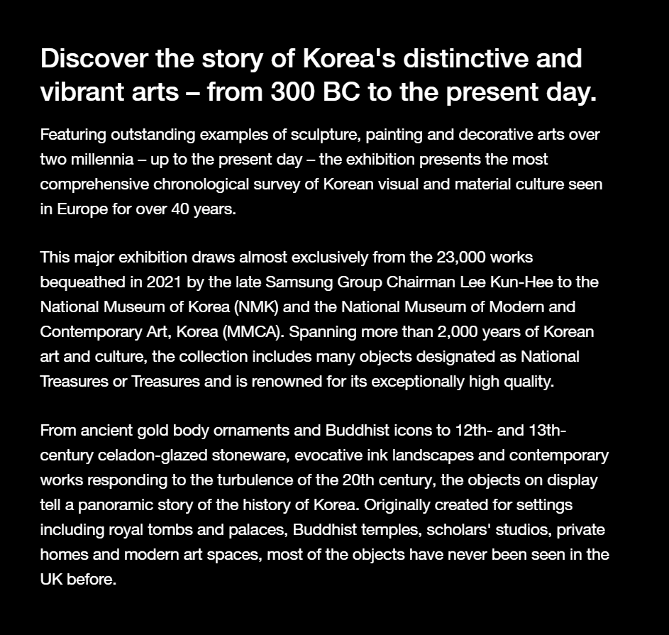 koryodynasty's tweet photo. The British Museum will open a major exhibition on Korean art &amp; culture this October titled "Korea", drawing largely from the Lee Kun-hee collection, and billed as the most comprehensive chronological survey of Korean visual and material culture in Europe in more than 40 years. https://t.co/jw6Uv9hnrG