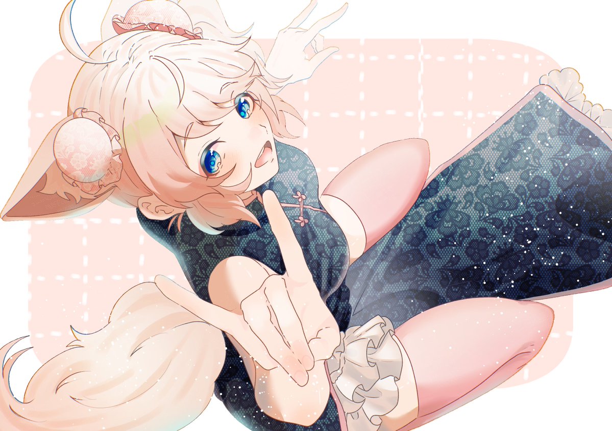 sumokokko's tweet photo. アジアン衣装のほわんちゃんが見たかったなぁの絵です。黒×ピンクとフリルで可愛い感じのお洋服着てほしいな https://t.co/Hzti2bleO0