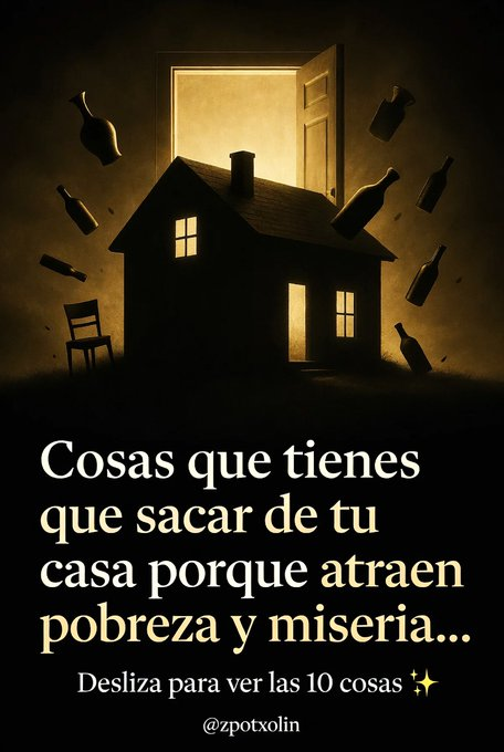 ZPotxolin's tweet photo. Cosas que tienes que sacar de tu casa porque atraen pobreza y miseria...

- Hilo - https://t.co/QQBuhwKFGK