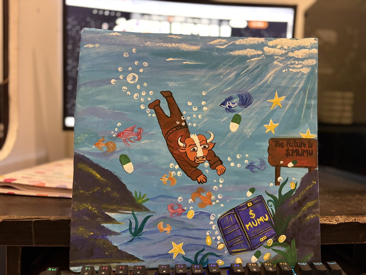 Mahakal95's tweet photo. @mumu_bull My entry for the $MUMU art competition 🐂🌊

The Future is $MUMU 🚀 

@mumu_bull @Pumpfun https://t.co/dBxsLcViK9