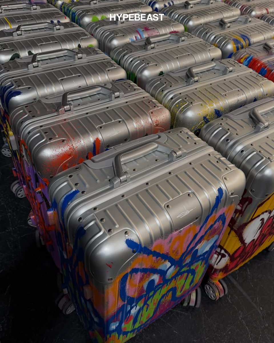 HYPEBEAST's tweet photo. Slawn is back at it. 

The artist unveiled his latest custom luggage line, the "Slimowa," dropping June 2026. 

In his words: "No Rimowa, no problem. Went and made my own suitcase." https://t.co/8ud0yMCPvQ