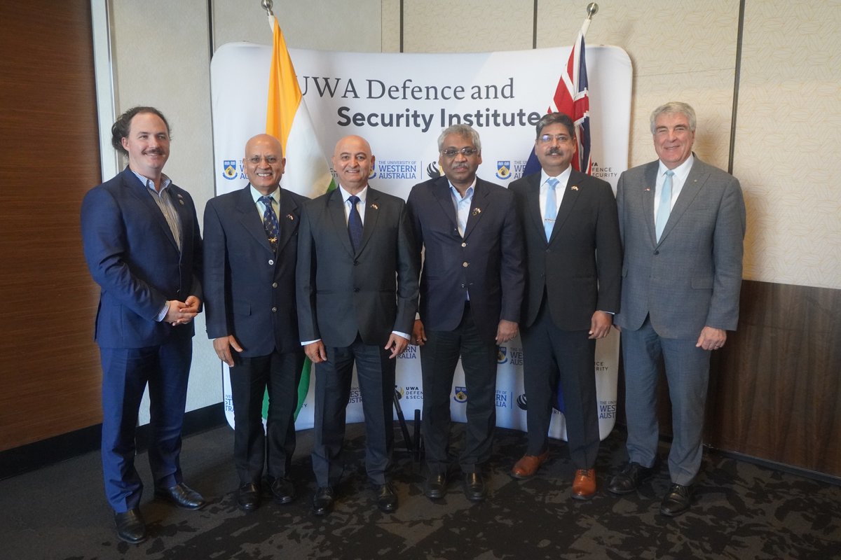 CSDR_India's tweet photo. We took an Indian delegation to Perth for our 3rd workshop on 'Enhancing Australia-India Underwater Domain Awareness (UDA) Cooperation in the Indo-Pacific' hosted by our partners @DefenceUwa 

Honored to be joined by Consul General Kajari Biswas  (@CGIPerth) & Pamela Currie (@dfat) on Day 1.
🇮🇳🇦🇺 Naval experts discussed deep-sea awareness and undersea search & rescue.

Read more about the project - https://t.co/f5cX7UinQd

@HappymonJacob @LtGenHooda @Harpoonleader @DrTLeeBrown @fionaconsidine5 @abiyoung @nparulekar75 @Gaurav_SNI @SRaimedhi @Kim_HDarragh @AusHCIndia @HCICanberra @indiannavy