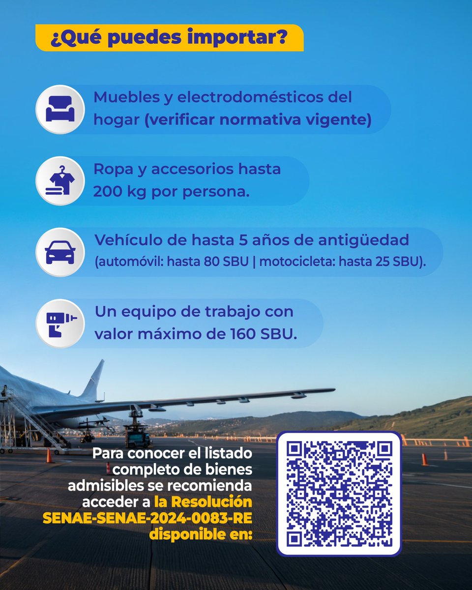 CECUValencia's tweet photo. 🇪🇨📦 ¿Retornas al Ecuador?

Conoce el beneficio de Menaje de Casa para migrantes retornados: requisitos, Certificado de Migrante Retornado y bienes que pueden importarse con exoneración de tributos.

#MenajeDeCasa #MigrantesRetornados #Ecuador https://t.co/A4d9S7bv5D