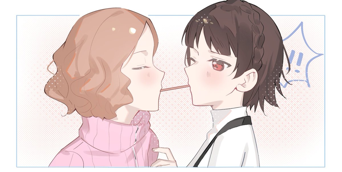 hukakeru's tweet photo. ポッキーゲームが見たいと願いました   https://t.co/DRLBwQlFR8 https://t.co/QyTwudWnzW