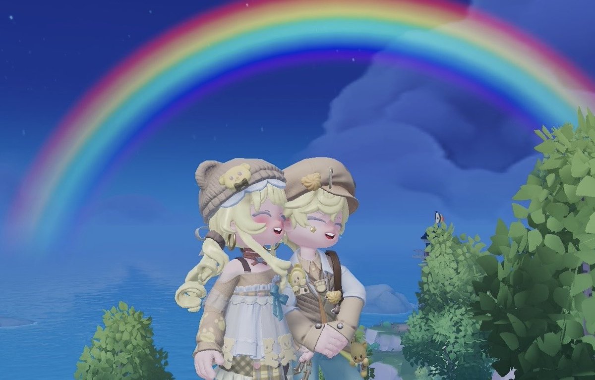 Rei_2tbmeb97's tweet photo. イケメンゆちちゃんと虹🌈
#ハートピア #두근두근타운 https://t.co/gpKJnnRWNI