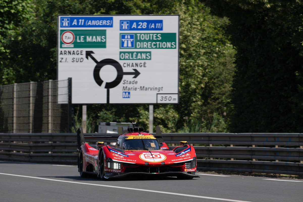 FerrariHypercar's tweet photo. Le Mans, we’re back 🇫🇷💪 

#FerrariHypercar #Ferrari499P #WEC #LeMans24 https://t.co/b00hdAgcVH