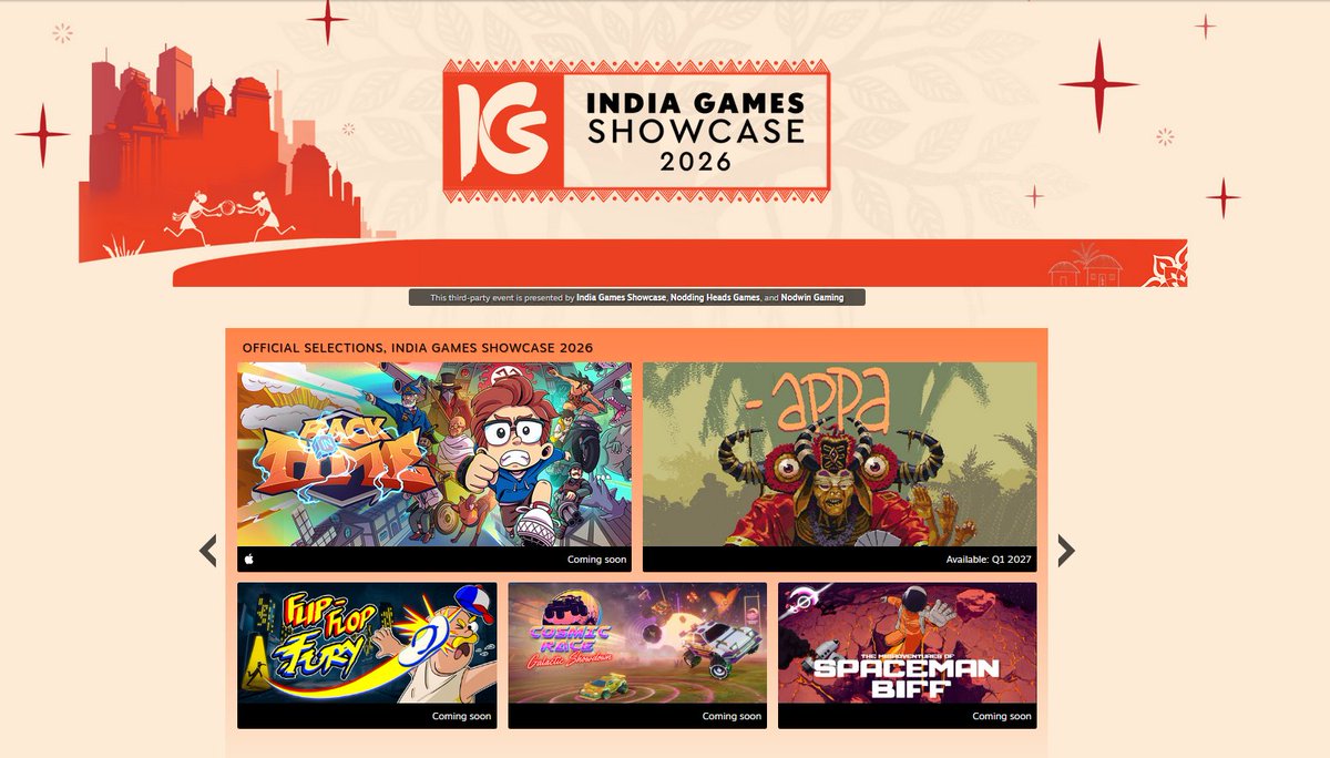 Psyphergames's tweet photo. A big day for Indian indie games! 🇮🇳🎉

Proud to see Cosmic Race: Galactic Showdown featured alongside 40 amazing games in the Summer Showcase.

Thanks @indgshowcase and @summergamefest for the opportunity!

#SummerGameFest #IndieGames #SteamNextFest

🔁 = Fuel the race 🏎️🏁 https://t.co/K5oRUmGVzG